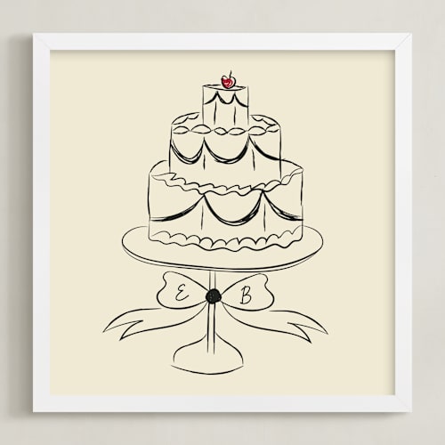 This is a champagne photos to art with standard by Helena Vitto called lambeth cake: custom print