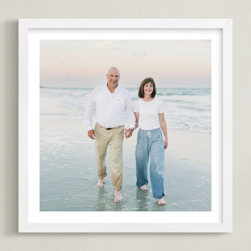 This is a white photo art by Minted called the big picture: white border framed photo