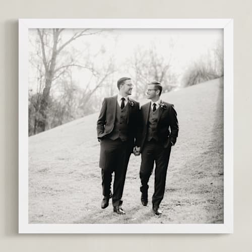 This is a white photo art by Minted Custom called the big picture: valentine's framed photo