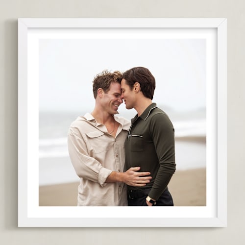 This is a white photo art by Minted Custom called the big picture: valentine's framed photo
