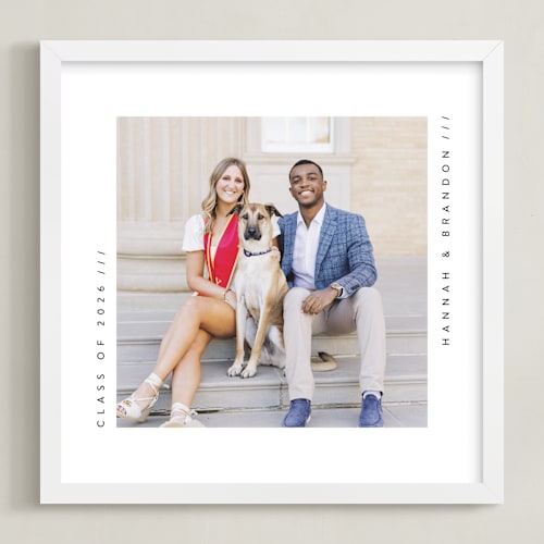 This is a ink photo art with standard by Lucrecia Caporale called contemporary typo: square framed photo