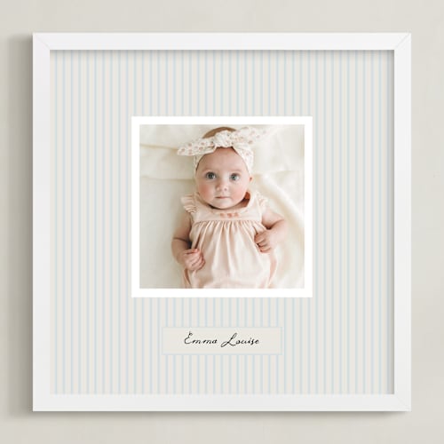 This is a peacock photo art with standard by Benita Crandall called preppy stripes