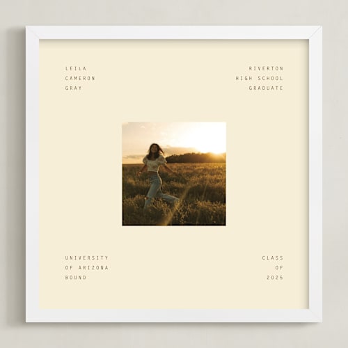 This is a cream photo art with standard by Ellen Schlegelmilch called modern square: square framed photo