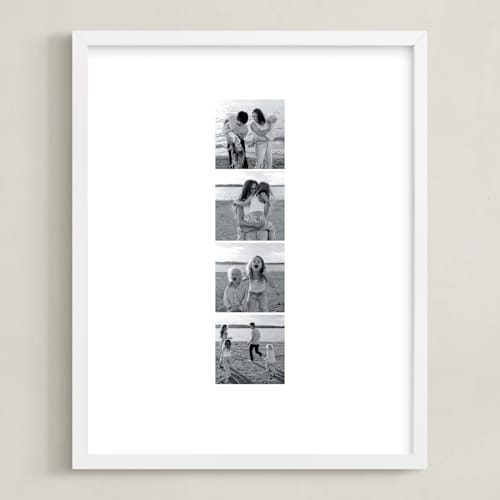 This is a white photo art by Minted called photo strip: framed photo 