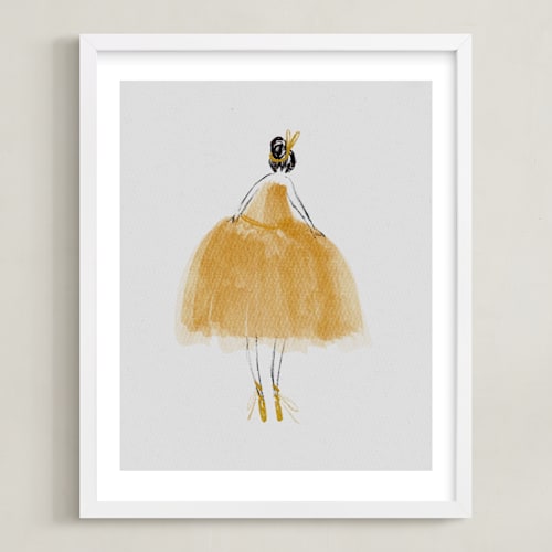 This is a marigold kids wall art by Grae called painted ballerina