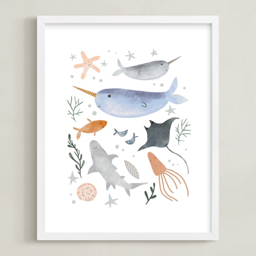 This is a ocean art by Hannah Williams called sea life