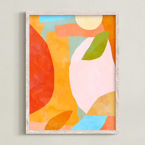 This is a juicy orange art by Dominique Vari called a colorful moment