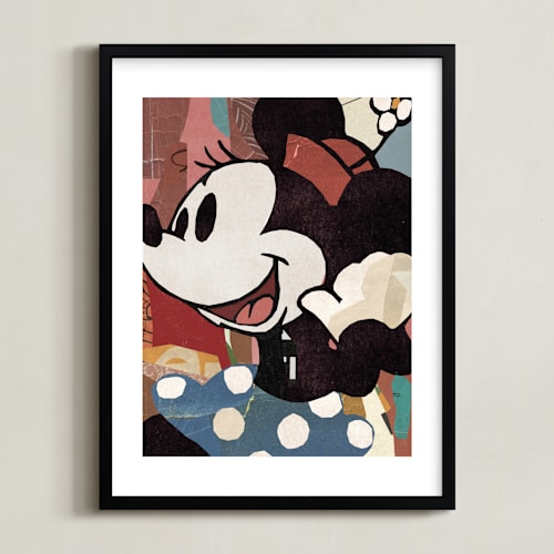 This is a black disney art by Sumak Studio called paper minnie