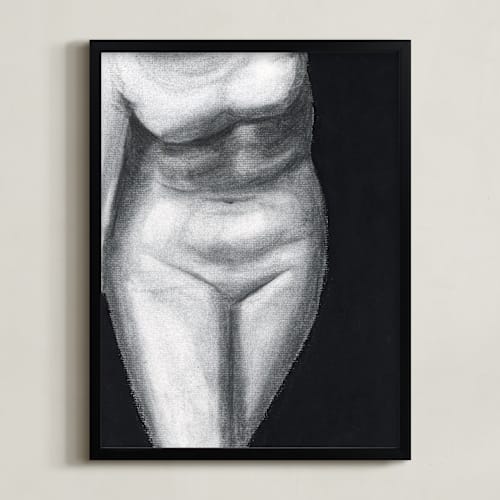 This is a charcoal art by Lindsay Megahed called undefined