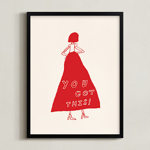 This is a power red art by Elliot Stokes called you got this