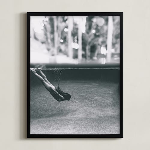 This is a underwater black and white art by Zemina Zaferakis called submerged