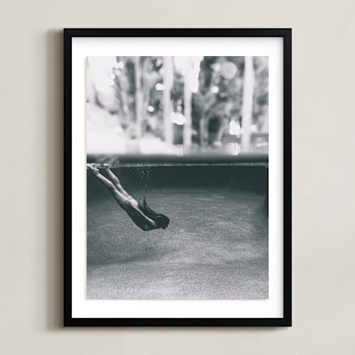 This is a underwater black and white art by Zemina Zaferakis called submerged