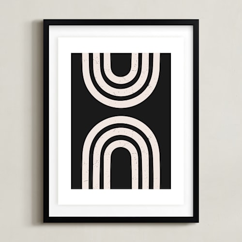 This is a midnight black art by Iveta Angelova called arcs ii