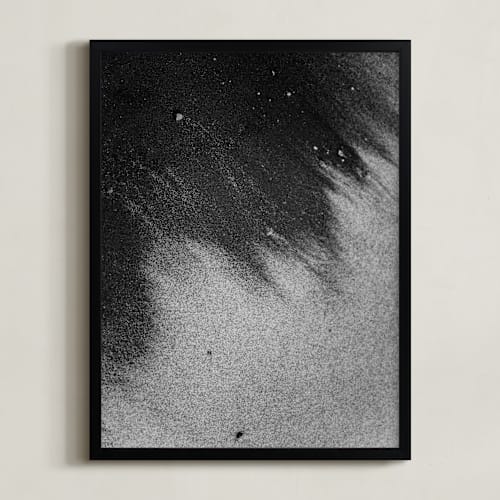 This is a slate art by Karly Rose Sahr called black sand ii