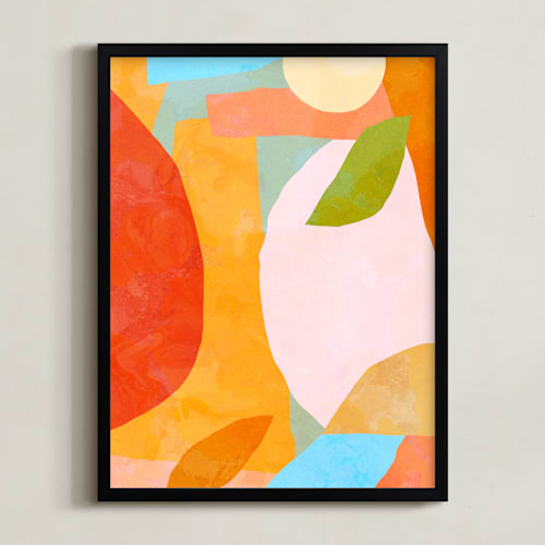 This is a juicy orange art with standard by Dominique Vari called a colorful moment