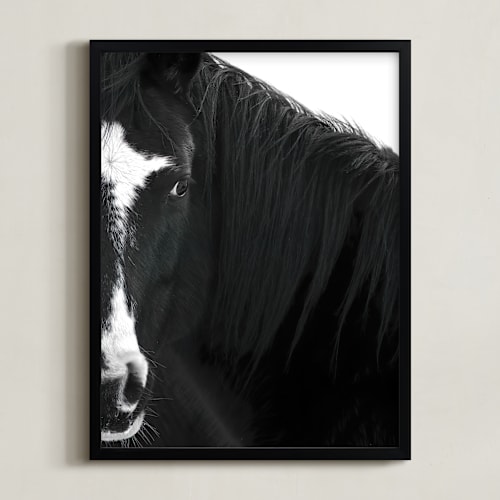 This is a deep black art by Leslie Le Coq called believe