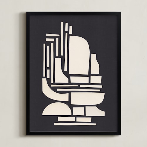 This is a midnight black art with standard by Alisa Galitsyna called paper figure