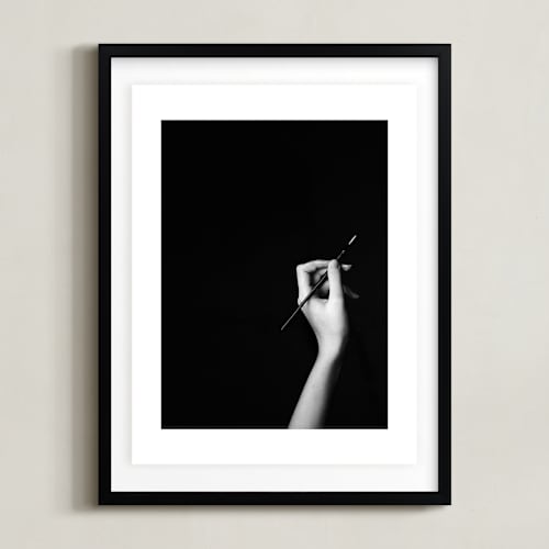 This is a black ink art by Kaitie Bryant called create i