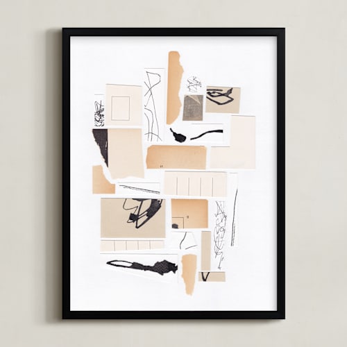 This is a sand beige art with standard by Alisa Galitsyna called organized chaos