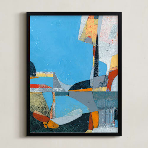 This is a summer blue art with standard by Kristiina Almy called summer reflection ll