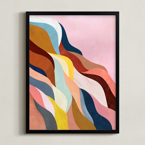 This is a dusty rose art by melanie mikecz called natural fluctuation i