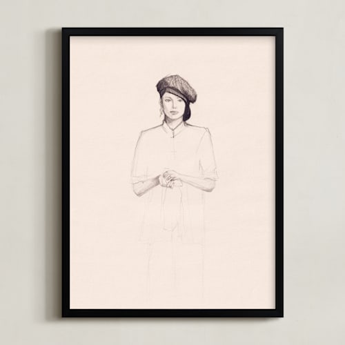 This is a cream art by Marta Crea called minimalist woman