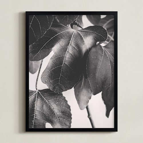 This is a matte black art by Alicia Youngken called gather & gaze