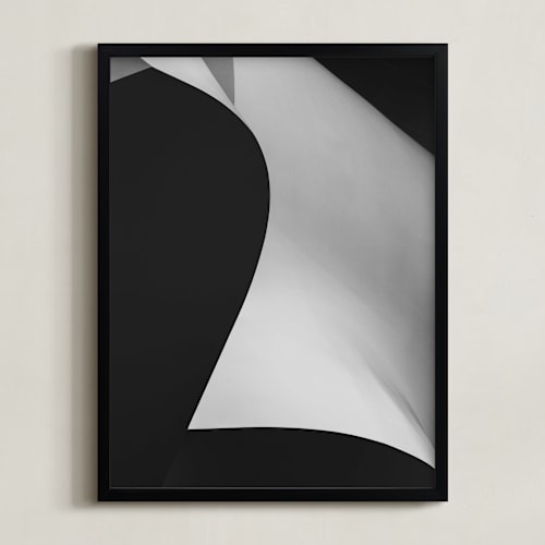 This is a black & white art by Angie McMonigal called swept away i