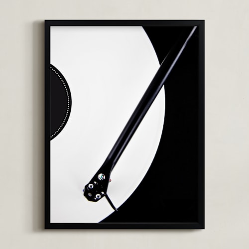 This is a high contrast white and black color image art by Anika called silent disco