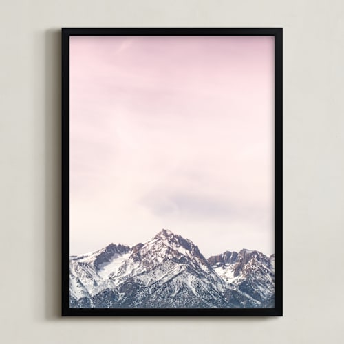 This is a pink art by Korry Brown called mountains majesty