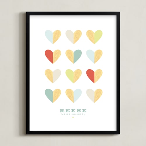 This is a sea personalized art for kids by Keen Peachy called engrained in our hearts