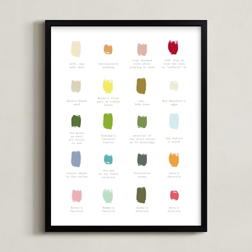 This is a sherbert personalized art for kids by Stacey Hill called colorful life