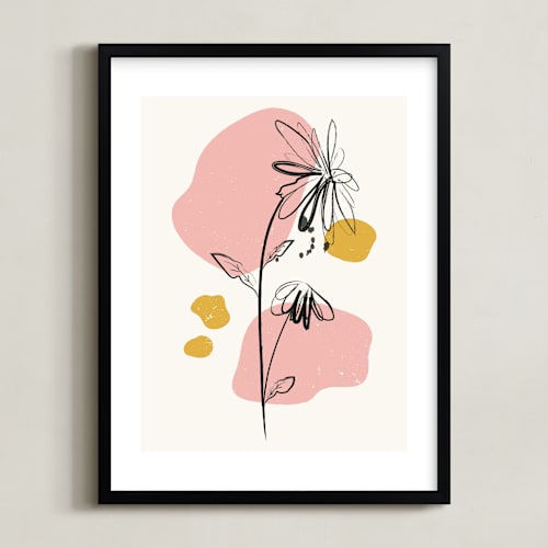 This is a dawn kids wall art by Kanika Mathur called mod floral 2