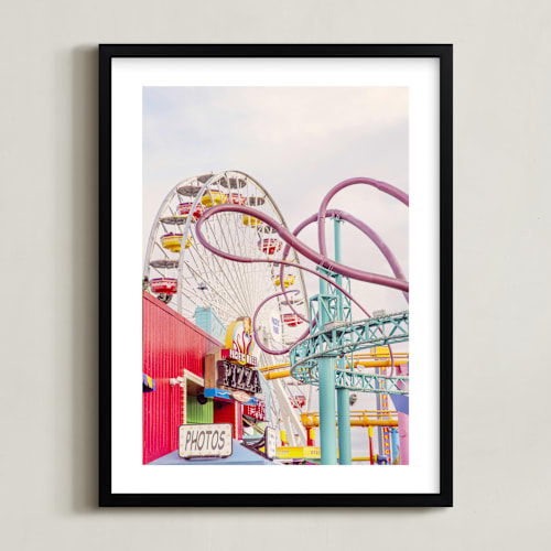 This is a pale blush pink kids wall art by Irene Suchocki called twist and turn