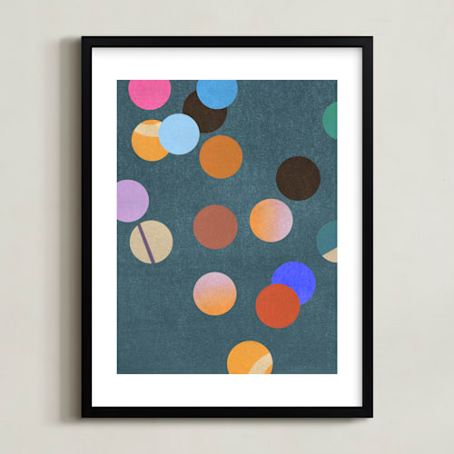This is a party kids wall art by Sumak Studio called playful circles ii