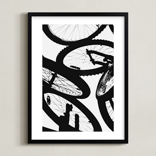 This is a tire kids wall art by Beth Murphy called shadow cycle