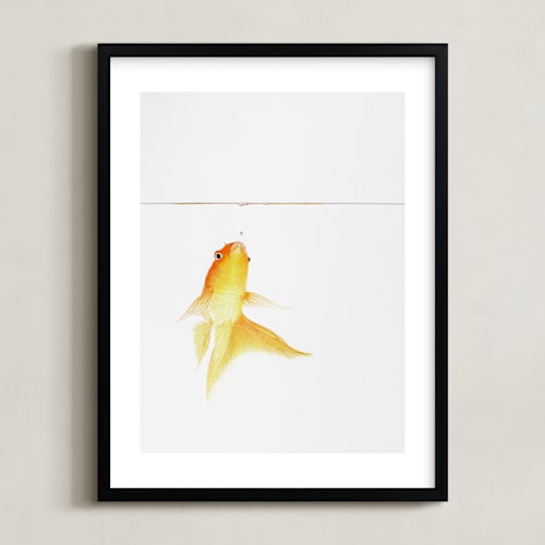 This is a carrot peel kids wall art by Deborah Chou called aquatic high jump 1 of 3