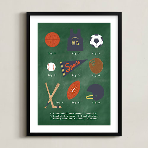 Chalkboard Green color: Framed