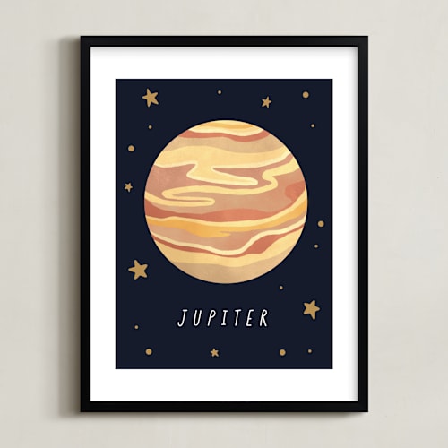 This is a night art by Elly called solar system iii (jupiter)