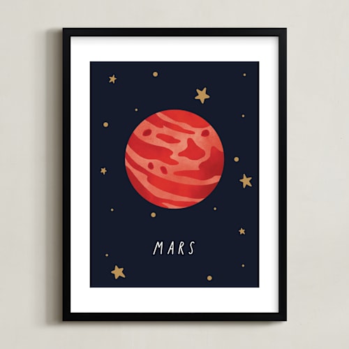 This is a night art by Elly called solar system vi (mars)