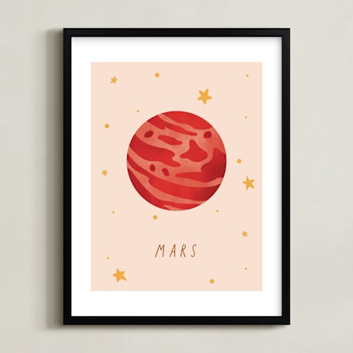 This is a sand art by Elly called solar system vi (mars)