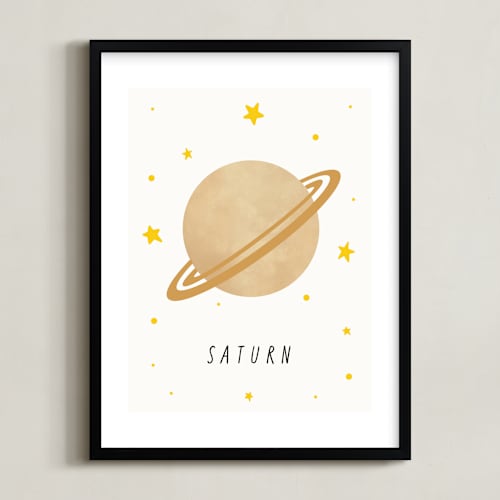 This is a vanilla art by Elly called solar system vii (saturn)