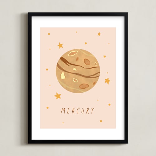 This is a sand art by Elly called solar system viii (mercury)
