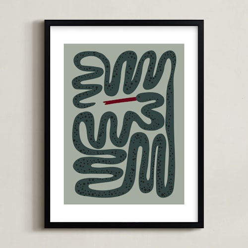 This is a cactus art by Jenna Holcomb called squiggly snake