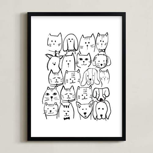 This is a galaxy art by Lucrecia Caporale called i want a million pets ii