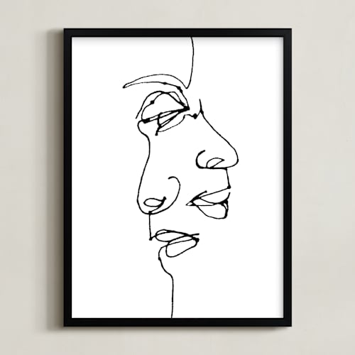 This is a charcoal black art by R studio called point of view