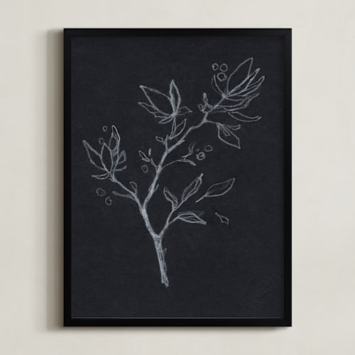 This is a black art by Jess Blazejewski called black & white botanical no.2
