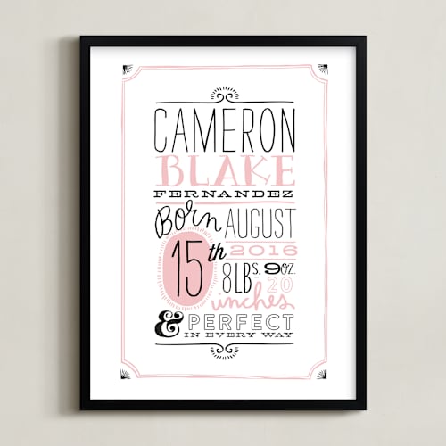 This is a petal nursery wall art by Alethea and Ruth called vintage info