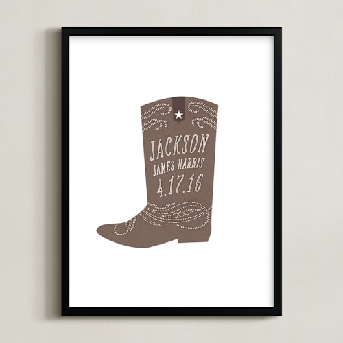 This is a clay nursery wall art by Olivia Raufman called giddyup