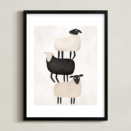 This is a wool nursery wall art by Maja Cunningham called i got your back